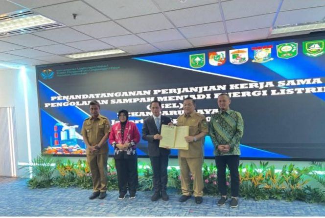 
					Bupati Kampar Resmi Penandatanganan Kerjasama Pengolahan Sampah Menjadi Energi Listrik di Saksikan KLH RI